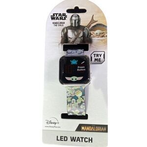 NWT Star Wars The‎ Mandalorian LED Watch